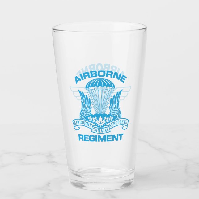 Canadian Airborne Regiment Beer Glass (Front)