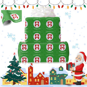 Canadian Angel Christmas Flag Personalized Wrapping Paper