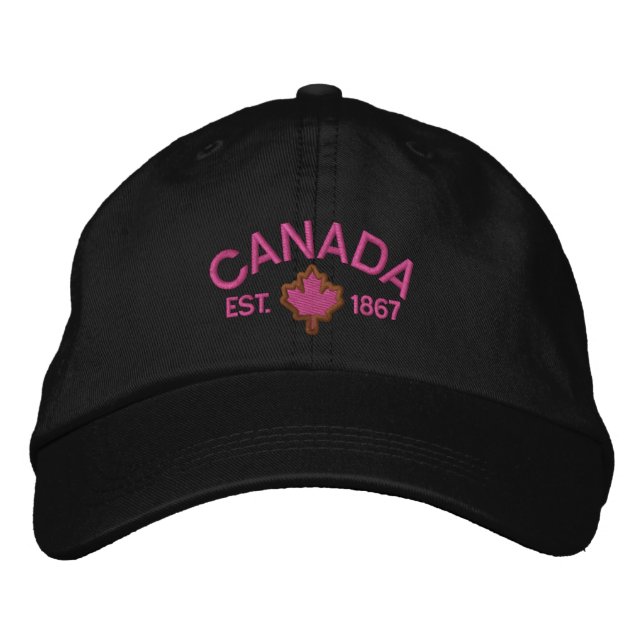 Canadian Anniversary Embroidery Canada Embroidered Hat (Front)