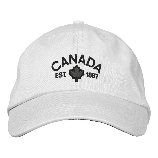 Canadian Anniversary Embroidery Canada Embroidered Hat (Front)