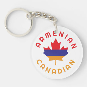 Canadian Armenian  Roots Keychain