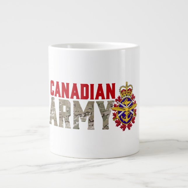 Canadian Army Soldier Large Coffee Mug (Front)