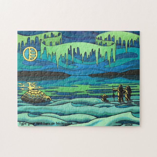 Canadian Art Puzzle Personalized Winter Landscape (Horizontal)