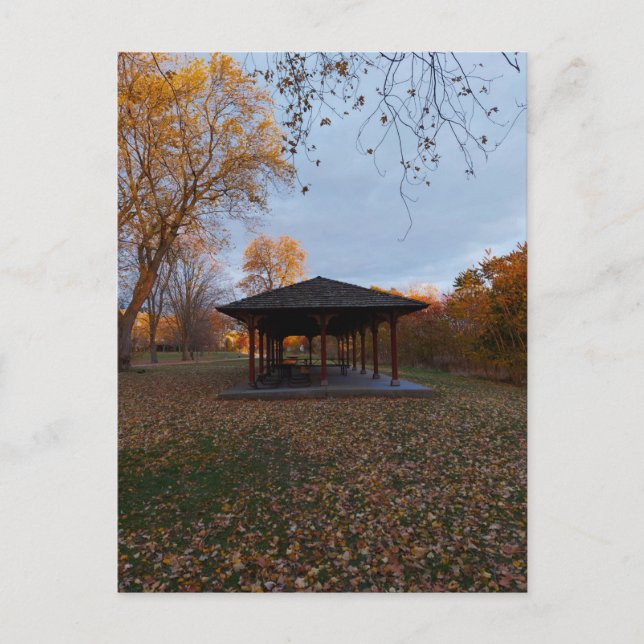 Canadian Autumn and a Pagoda  Postcard (Front)