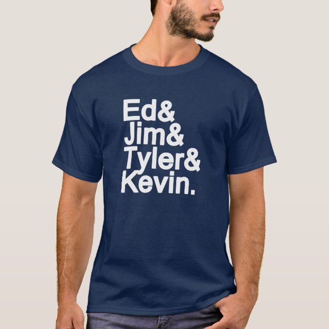 Canadian Band Roll Call - white type T-Shirt (Front)