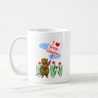Canadian Beaver Loves British Columbia Coffee Mug