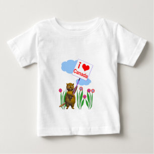 Canadian Beaver Loves Canada Baby T-Shirt