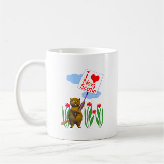 Canadian Beaver Loves Nova Scotia Coffee Mug