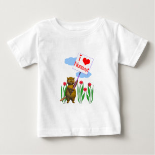 Canadian Beaver Loves Nunavut Baby T-Shirt