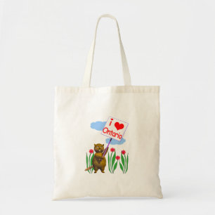 Canadian Beaver Loves Ontario Tote Bag