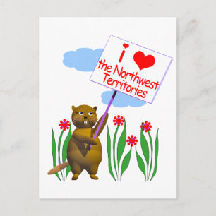 Canadian Beaver Loves the Northwest Territories Postcard