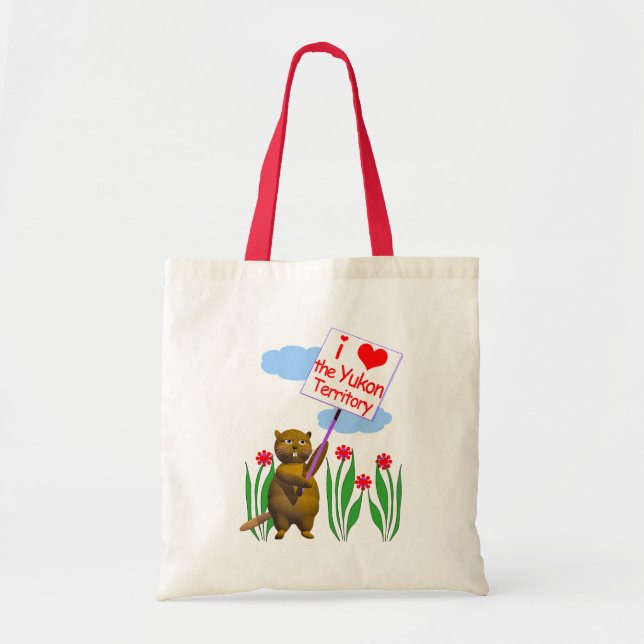 Canadian Beaver Loves the Yukon Tote Bag (Front)