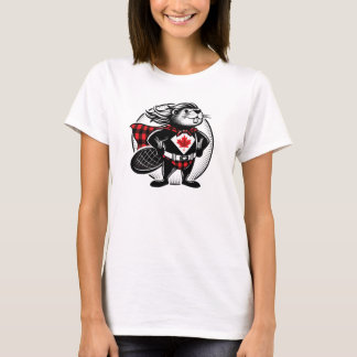 Canadian Beaver Superhero T-Shirt