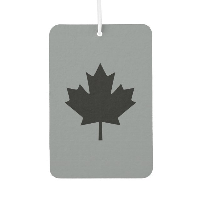 Canadian Black Maple Leaf Decor Air Freshener (Front)