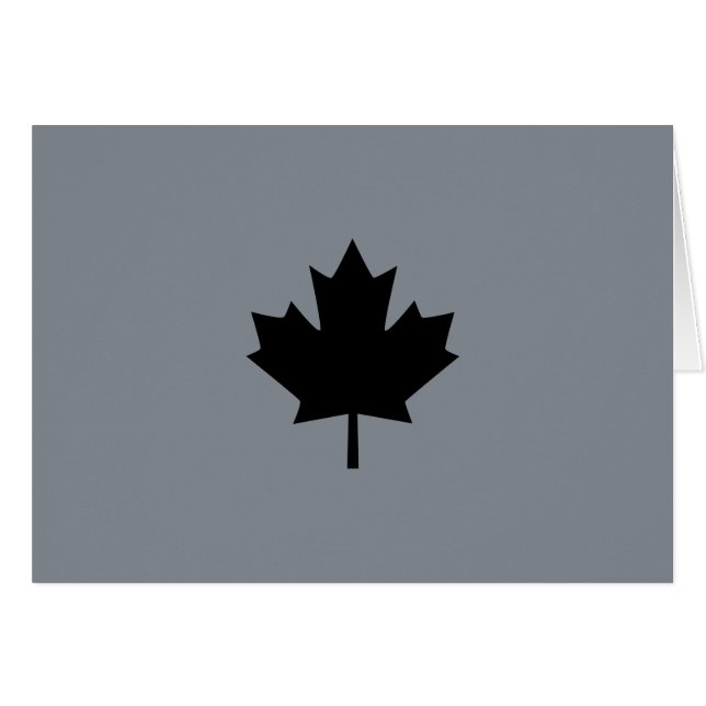 Canadian Black Maple Leaf Display (Front Horizontal)