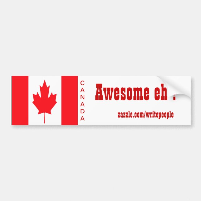 canadian bumper stickers (Front)