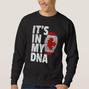 Canadian Canada Flag It's In My Dna Christmas  Cou Sweatshirt