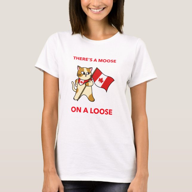Canadian cat Canadian Forces Military Police T-Shirt (Front)