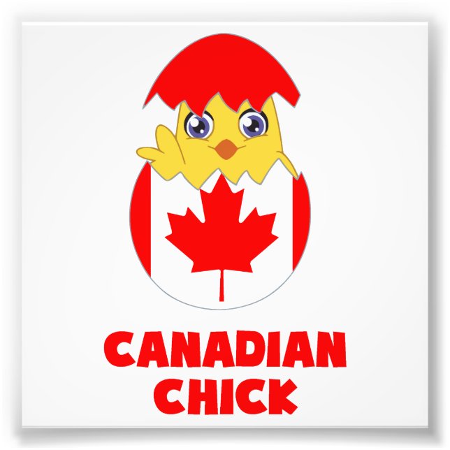 Canadian Chick, a Girl From Canada Photo Print (Front)