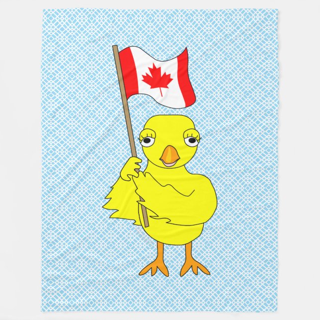 Canadian Chick Fleece Blanket (Front)