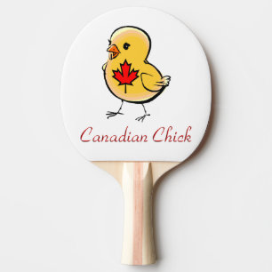 Canadian Chick Ping Pong Paddle