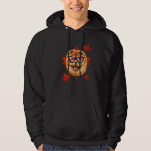 Canadian Chow Chow Dog Maple Leaf Patriotic Canada Hoodie