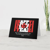 Canadian Christian HAPPY NEW YEAR Holiday Card