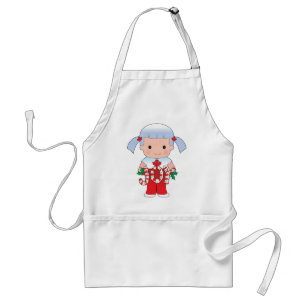 Canadian Christmas Girl Standard Apron