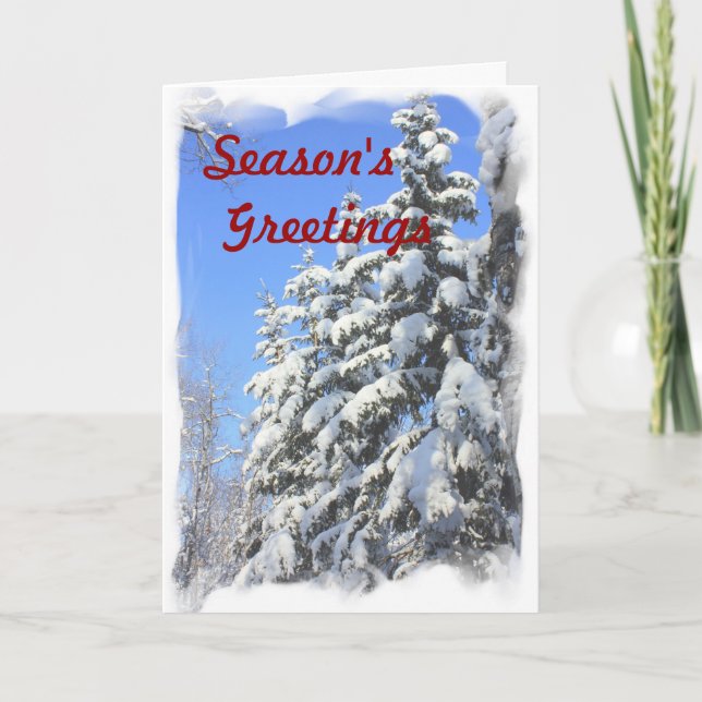 Canadian Christmas Greeting Holiday Card (Front)