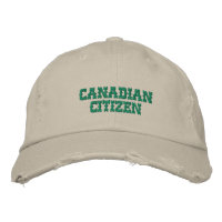 Canadian Citizen Embroidered Hat
