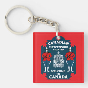 Canadian Citizenship Celebration Gift Keychain