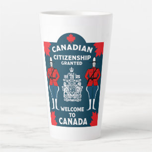 Canadian Citizenship Celebration Gift Latte Mug