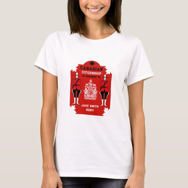 Canadian Citizenship Celebration Gift T-Shirt (Front)