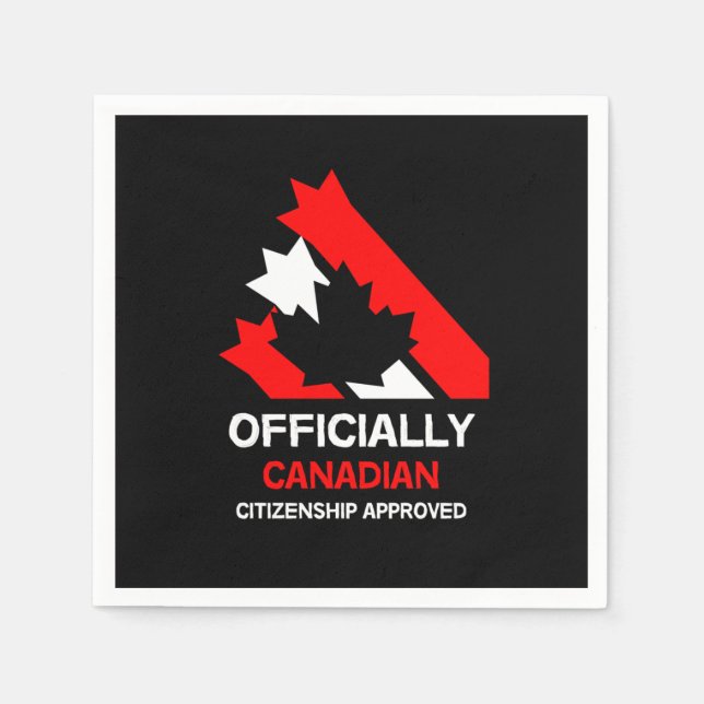 Canadian Citizenship Celebration Napkin (Front)