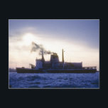 Canadian Coast Guard on St. Clair River Postcard<br><div class="desc">Canadian Coast Guard on St. Clair River photo by Gene Buel,  circa 1980s.</div>