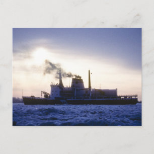 Canadian Coast Guard on St. Clair River Postcard
