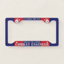Canadian Combat Engineer Licence Plate Frame