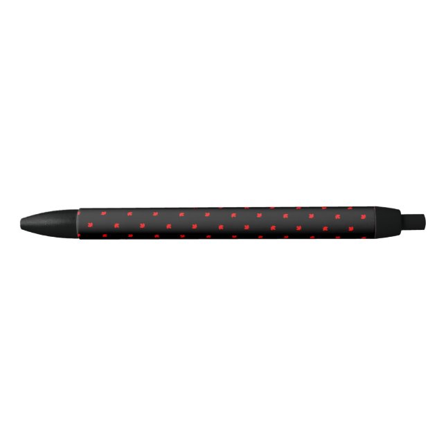 Canadian Cottage Maple Leaf Black Ink Pen (Front)