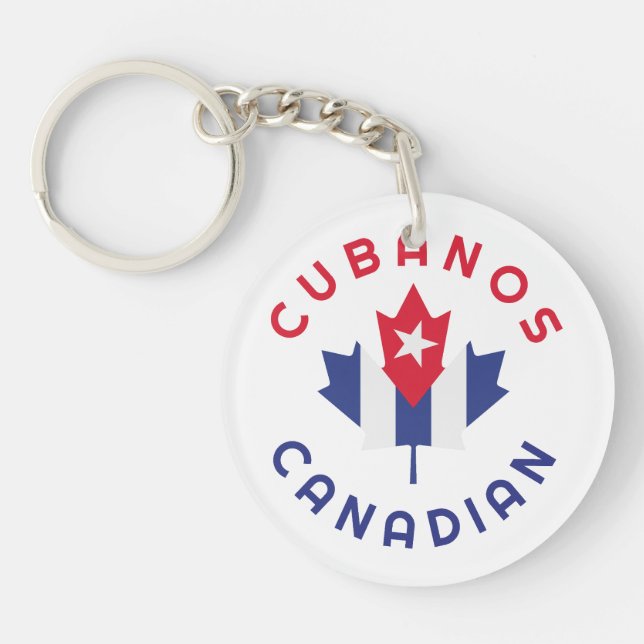 Canadian Cubanos Roots Keychain (Front)