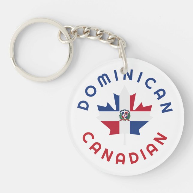 Canadian Dominican  Roots Keychain (Front)