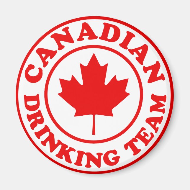 Canadian Drinking Team Magnet (Front)