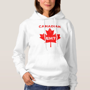 Canadian Eh? Maple Leaf Hoodie