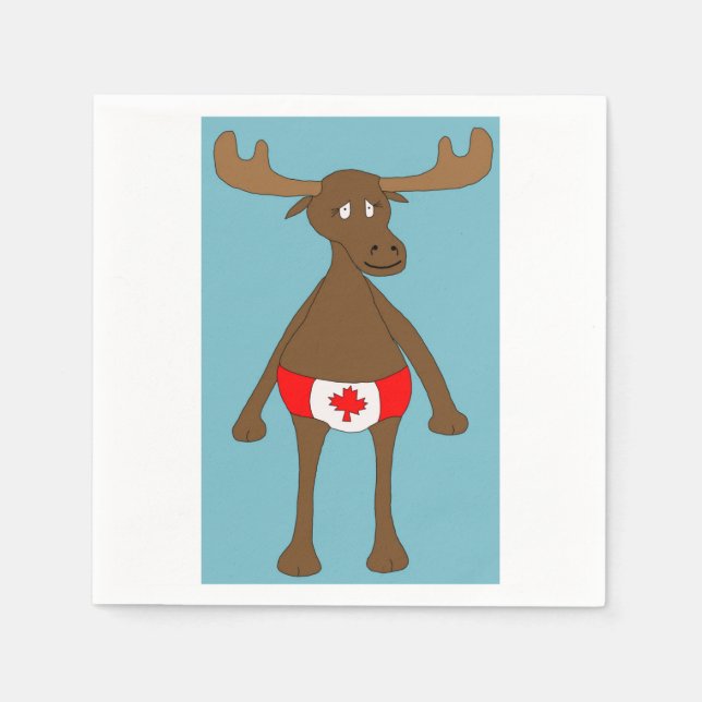 Canadian, Eh? Moose Napkin (Front)