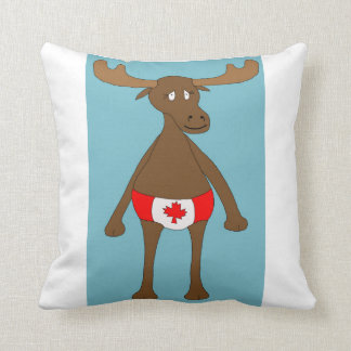 Canadian, Eh? Moose Throw Pillow