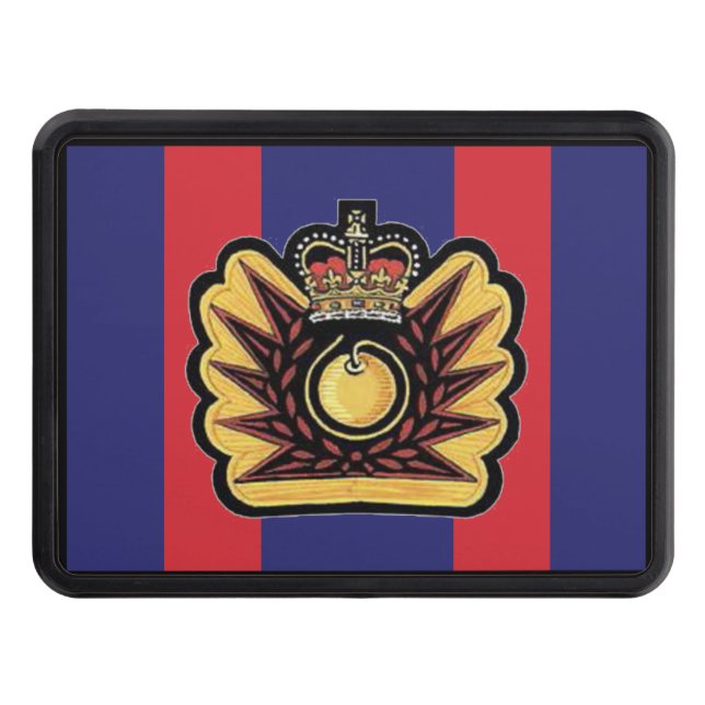 Canadian EOD Trailer Hitch Cover - Hazard Badge (Front)