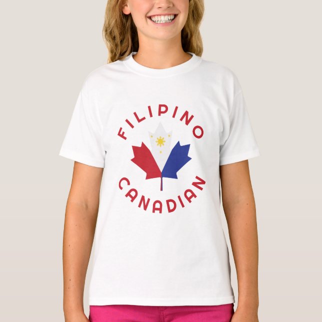 Canadian Filipino   Roots  T-Shirt (Front)