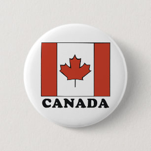 Canadian Flag 2 Inch Round Button
