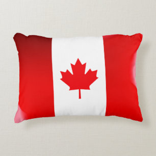 Canadian flag accent pillow