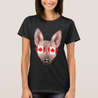 Canadian Flag American Hairless Terrier Dog Canada