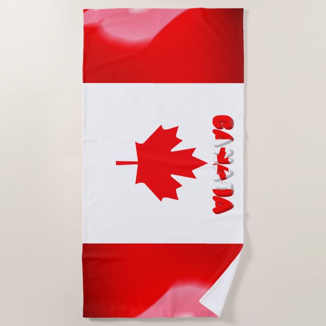 Canadian flag beach towel (Front)